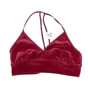 New Anthropologie Bralette Raspberry Top M